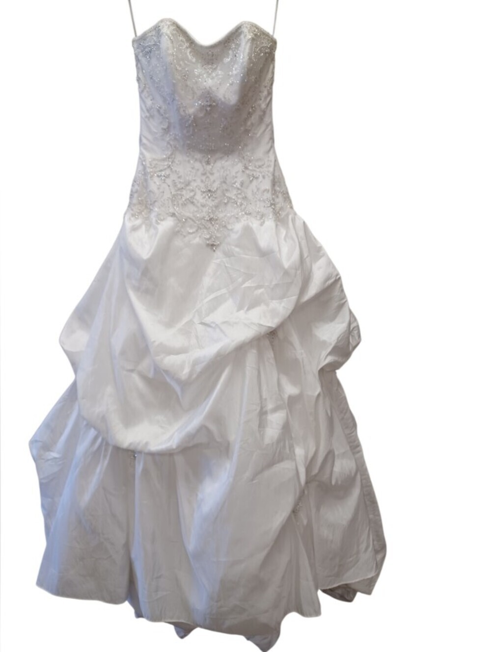 Maggie Sottero Couture GUC White Corset Wedding Gown Size 8.